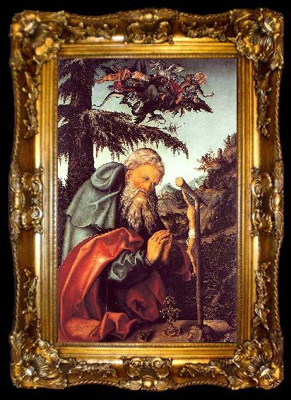 framed  Lucas Cranach Hl Antonius, ta009-2